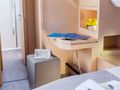 ENDLESS BEAUTY - Fountaine Pajot 44,master cabin side table/working area ENDLESS BEAUTY - Fountaine Pajot 44,master cabin side table/working area