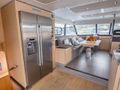 ENDLESS BEAUTY - Fountaine Pajot 44,fridge and dining area ENDLESS BEAUTY - Fountaine Pajot 44,fridge and dining area