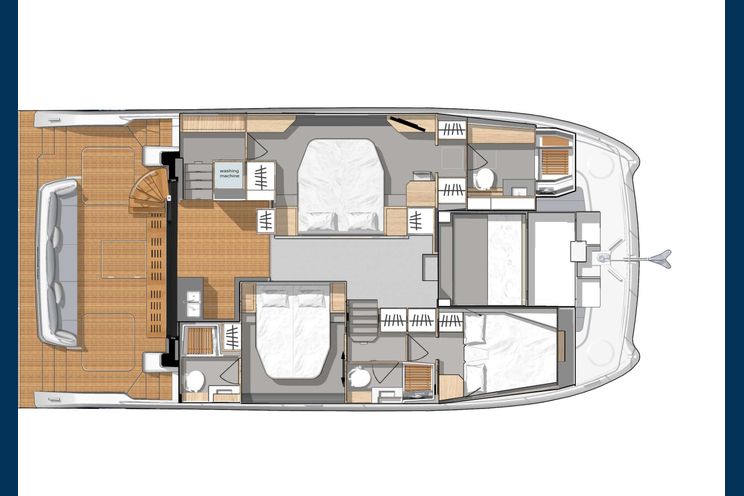 Layout for ENDLESS BEAUTY - Fountaine Pajot 44, catamaran yacht layout