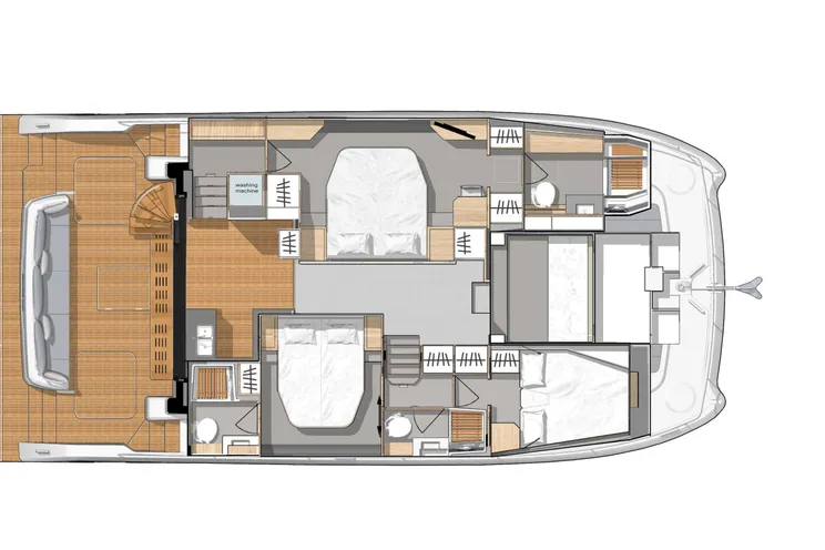 Layout for ENDLESS BEAUTY - Fountaine Pajot 44, catamaran yacht layout