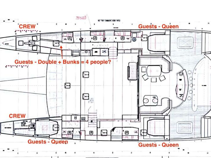 HQ2 - Open Ocean 750,catamaran yacht layout