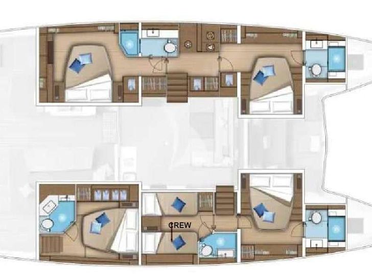 AURELIA Lagoon 55 - layout AURELIA Lagoon 55 - layout