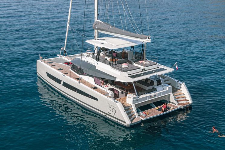 Charter Yacht 7TH HEAVEN - Fountaine Pajot Samana 59 - 4 Cabins - Athens - Santorini - Greece - Tortola - British Virgin Islands - Caribbean