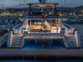 7TH HEAVEN - Fountaine Pajot Samana 59,stern view at night