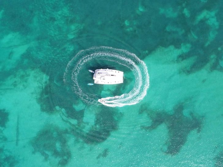 ANDIAMO Leopard 50 - drone shot ANDIAMO Leopard 50 - drone shot