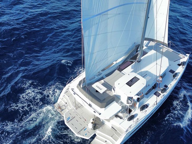 ANDIAMO Leopard 50 - aerial shot cruising ANDIAMO Leopard 50 - aerial shot cruising