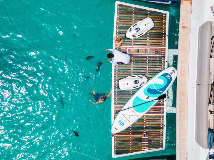 MANE ET NOCTE - Lagoon Seventy 7,swimming platform with water toys MANE ET NOCTE - Lagoon Seventy 7,swimming platform with water toys