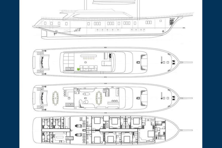 Layout for DE LOVE Custom Sailing Yacht 47m layout