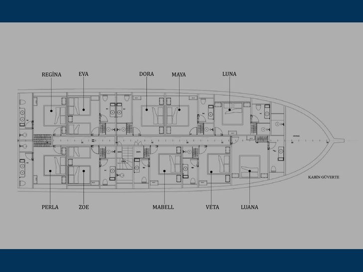 KING OF THE SEA Custom Sailing Yacht 47m sailing yacht layout