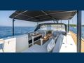 MYSTIC YYacht Y7 aft alfresco dining and lounging area