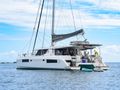 SISU Lagoon 45 - anchored with the water toys SISU Lagoon 45 - anchored with the water toys