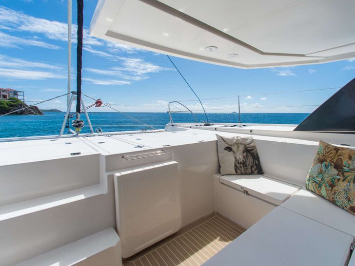 SISU Lagoon 45 - foredeck seating area SISU Lagoon 45 - foredeck seating area