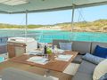 SEMPER FIDELIS Fountaine Pajot Alegria 67 - wine on the flybridge SEMPER FIDELIS Fountaine Pajot Alegria 67 - wine on the flybridge