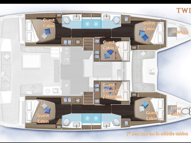 TWIN JOY - Lagoon 50,catamaran yacht layout TWIN JOY - Lagoon 50,catamaran yacht layout