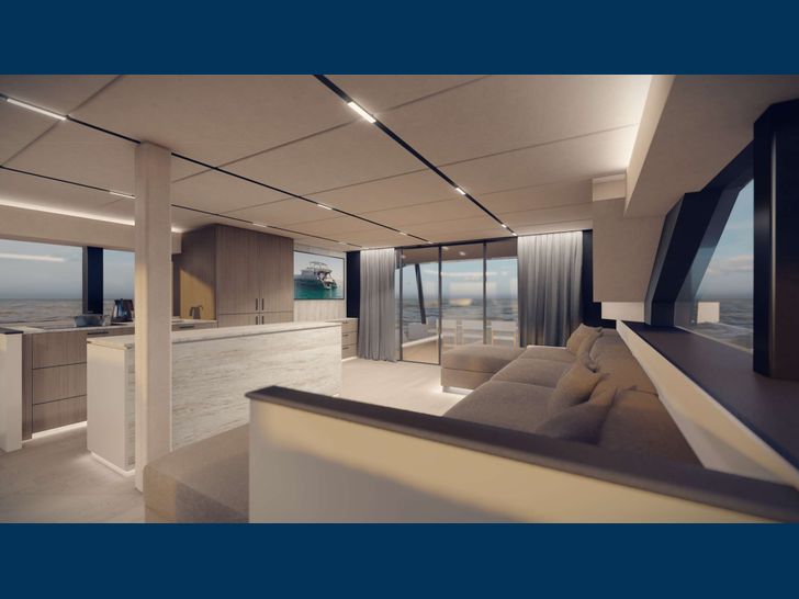 POSEIDON'S FORTUNE - Moon Yacht 65,shot of the galley