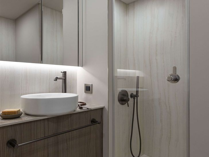 TRYST Moon Yacht 65 - master cabin bathroom TRYST Moon Yacht 65 - master cabin bathroom