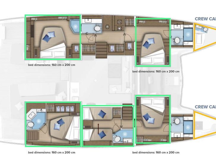 TRI WING Lagoon 55 - layout TRI WING Lagoon 55 - layout