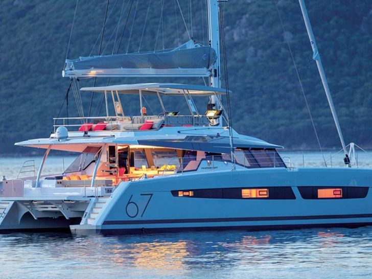 BREIZILE ONE Fountaine Pajot Alegria 67 - side profile BREIZILE ONE Fountaine Pajot Alegria 67 - side profile