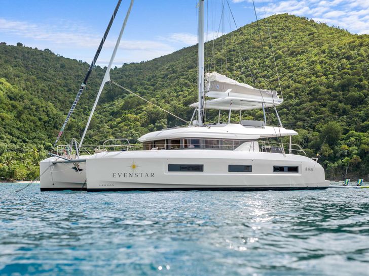 Embark on a luxurious journey aboard the Evenstar,a stunning 2025 55' Lagoon sailing catamaran,where the romance of the old English evening star meets modern opulence. As the first Embark on a luxurious journey aboard the Evenstar,a stunning 2025 55' Lagoon sailing catamaran,where the romance of the old English evening star meets modern opulence. As the first