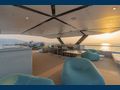 SPACECAT Power Catamaran 36m flybridge seating and minibar