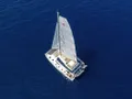 HELIDONI Fountaine Pajot Tanna 47 - aerial shot sailing HELIDONI Fountaine Pajot Tanna 47 - aerial shot sailing
