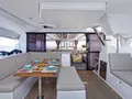 HELIDONI Fountaine Pajot Tanna 47 - aft deck dining HELIDONI Fountaine Pajot Tanna 47 - aft deck dining