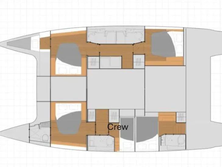 HELIDONI Fountaine Pajot Tanna 47 - layout HELIDONI Fountaine Pajot Tanna 47 - layout