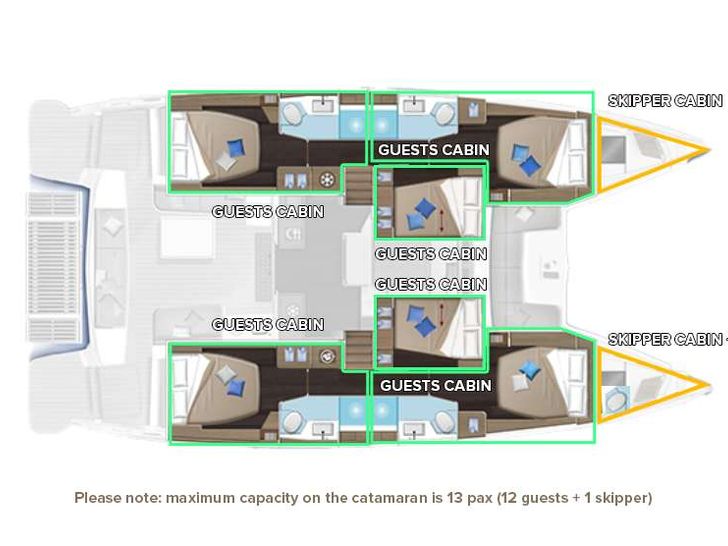 LAVINA Lagoon 51 - layout LAVINA Lagoon 51 - layout