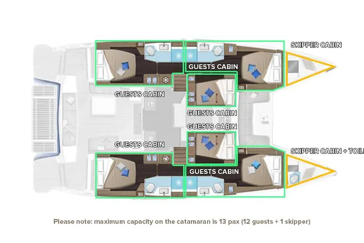 Layout for LAVINA Lagoon 51 - layout