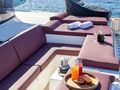 KING OF DIAMONDS Lagoon 560 S2 foredeck lounging area