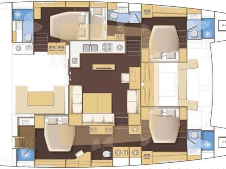KING OF DIAMONDS Lagoon 560 S2 catamaran yacht layout KING OF DIAMONDS Lagoon 560 S2 catamaran yacht layout
