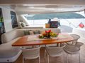 SEAHOME II Lagoon Sixty 5 - aft deck seating and dining area SEAHOME II Lagoon Sixty 5 - aft deck seating and dining area