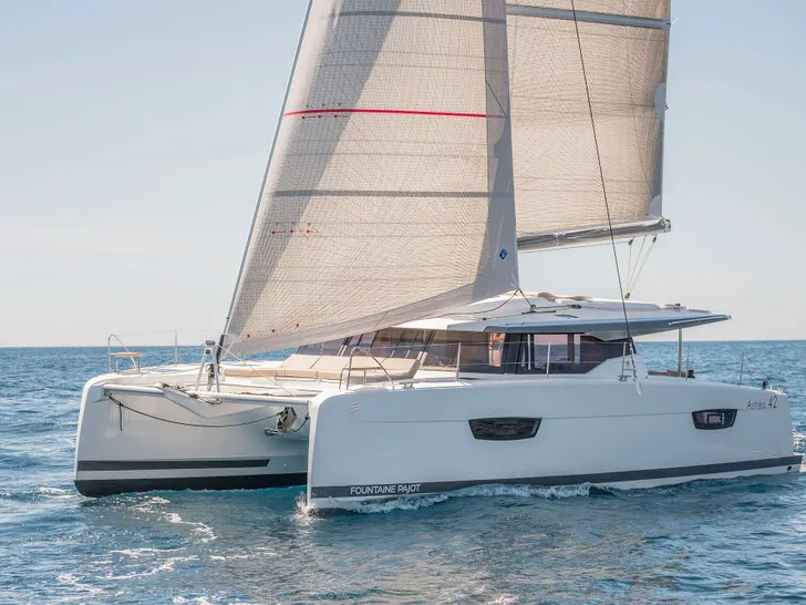 RISE Fountaine Pajot Astrea 42 - sailing RISE Fountaine Pajot Astrea 42 - sailing