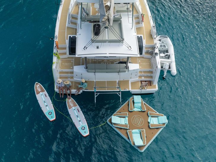 BORROWED BOUNTY Bali 4.8 Open Space - aft top shot BORROWED BOUNTY Bali 4.8 Open Space - aft top shot