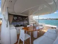 GIULI Sunseeker Manhattan 74 - aft alfresco dining area GIULI Sunseeker Manhattan 74 - aft alfresco dining area
