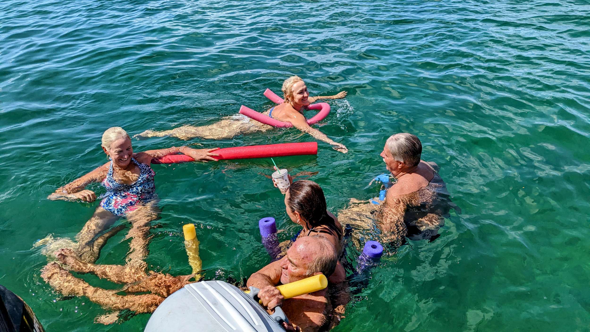 SARA Leopard 46 - guests using the water toys