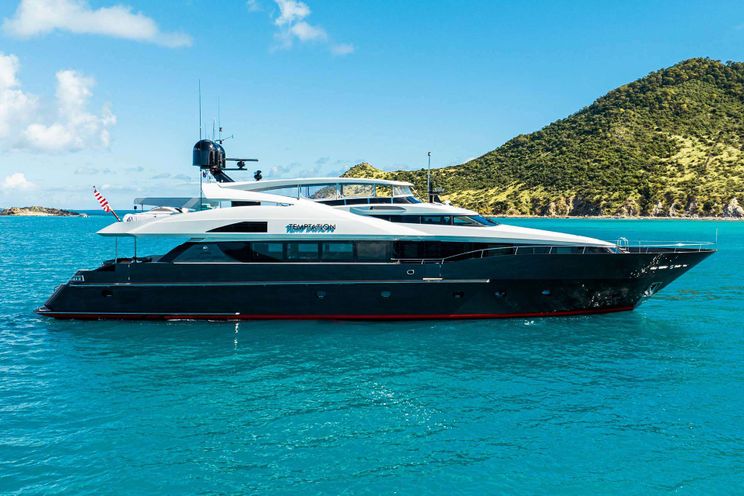 Charter Yacht TEMPTATION - Palmer Johnson 123 - 4 Cabins - Nassau - Exumas - Bahamas