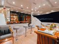 TEMPTATION Palmer Johnson 123 - aft deck bar TEMPTATION Palmer Johnson 123 - aft deck bar