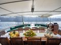 DERIYA DENIZ Custom Gulet 23m - alfresco dining table DERIYA DENIZ Custom Gulet 23m - alfresco dining table