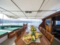 DERIYA DENIZ Custom Gulet 23m - dining table and sun loungers DERIYA DENIZ Custom Gulet 23m - dining table and sun loungers