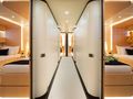 PAREAKI II Maiora 39DP - twin cabin hallway PAREAKI II Maiora 39DP - twin cabin hallway