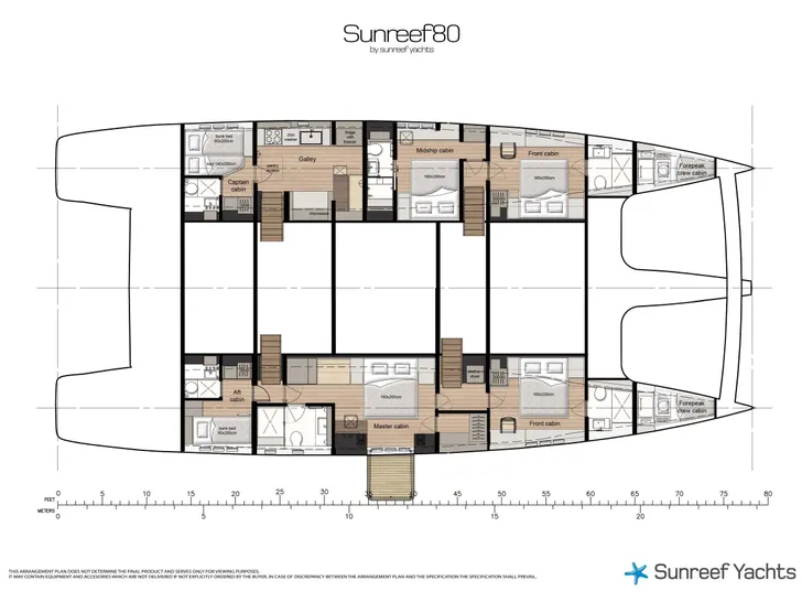 NALANI Sunreef 80 - layout NALANI Sunreef 80 - layout