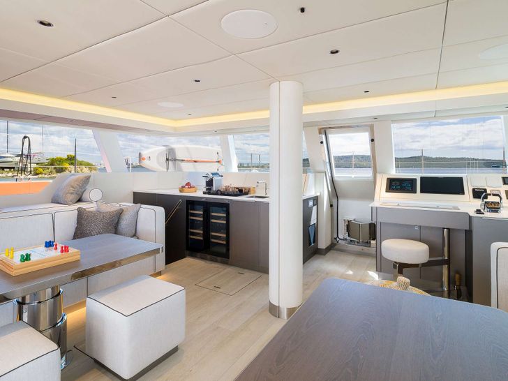 BLESSED Sunreef 50 - galley and navigation center BLESSED Sunreef 50 - galley and navigation center