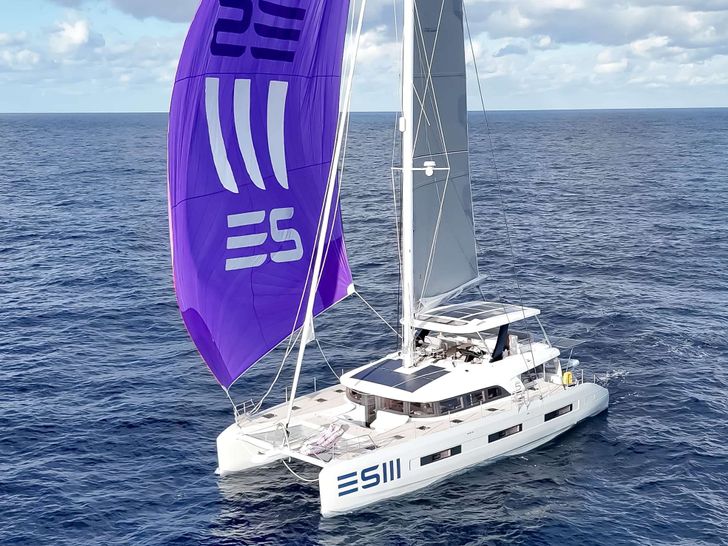 Launched Summer 2024 and continuing the legend of the Endless Summer charter yachts of the ’80s and '90s,ESIII is the latest edition of the Lagoon 65 Catamaran incorporating many new eco-friendly features:extensive renewable energy systems,lithiu Launched Summer 2024 and continuing the legend of the Endless Summer charter yachts of the ’80s and '90s,ESIII is the latest edition of the Lagoon 65 Catamaran incorporating many new eco-friendly features:extensive renewable energy systems,lithiu