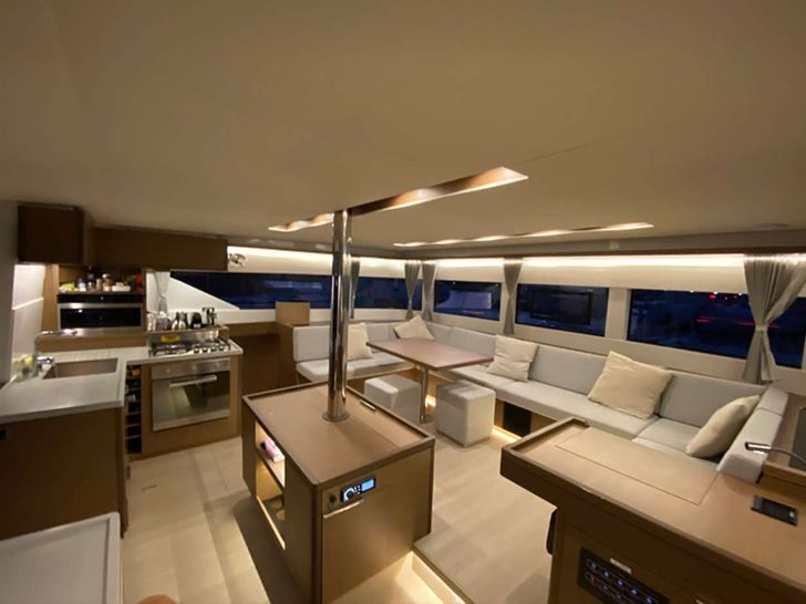 SWAN Lagoon 50 saloon and galley SWAN Lagoon 50 saloon and galley