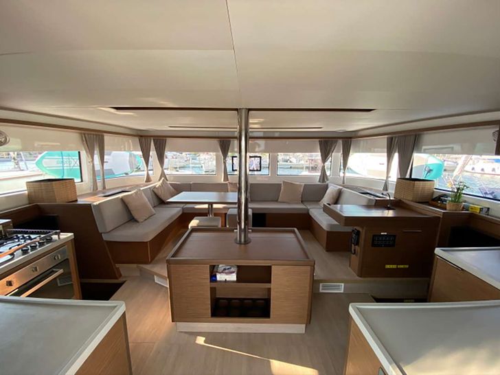 SWAN Lagoon 50 interior wide shot SWAN Lagoon 50 interior wide shot