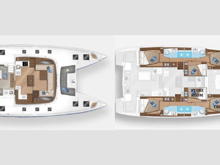 SWAN Lagoon 50 catamaran yacht layout SWAN Lagoon 50 catamaran yacht layout