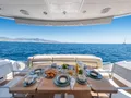 POLPO Sunseeker 69 - main aft deck alfresco dining area POLPO Sunseeker 69 - main aft deck alfresco dining area