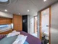 POLPO Sunseeker 69 - VIP cabin 1 bed,TV,and bathroom entrance POLPO Sunseeker 69 - VIP cabin 1 bed,TV,and bathroom entrance
