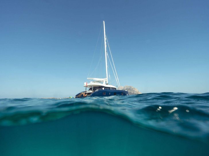 MISCHIEVOUS Sunreef 80 - anchored MISCHIEVOUS Sunreef 80 - anchored